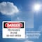 Signmission Pesticides In Use Do Not Enter Danger Sign, Vinyl Decal, 7in W x 5in L, 2PK OS-2PACK-DS-D-57-L-1968 - alternate 6
